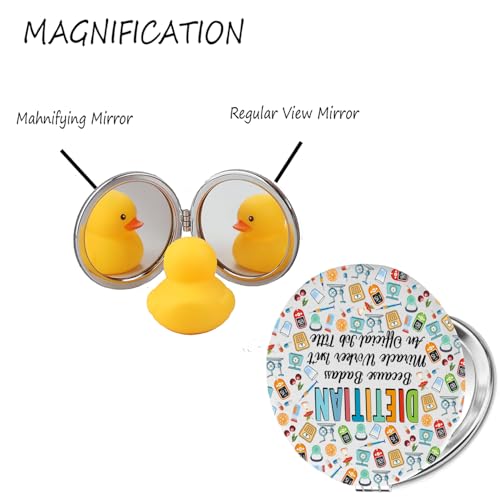 Dietitian Compact Makeup Mirror Funny RD Nutritionist Graduation Gift