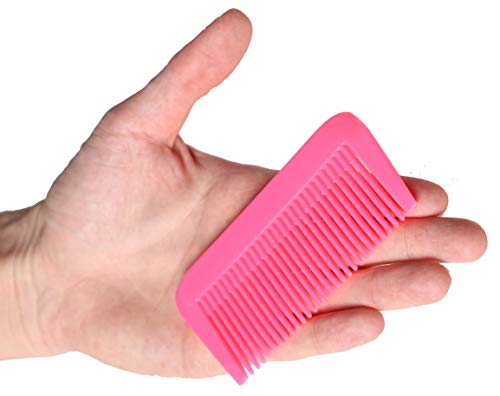 QITIMIR Colorful Fine Tooth Hair Comb Set - 5 Pack Pocket Combs for Women, Men and Kids