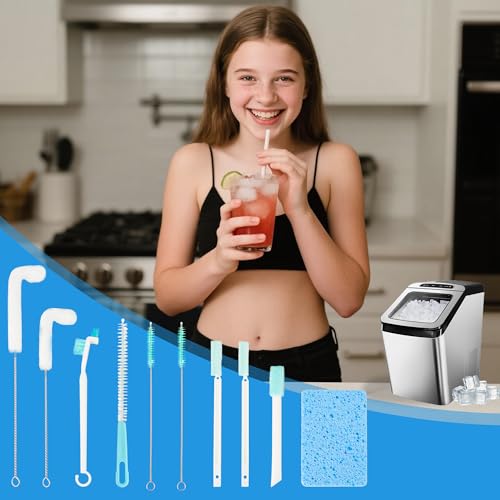 USEAMIE 10-Piece Ice Maker Cleaning Brush Set for Deep Cleaning