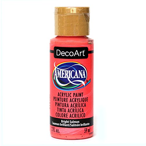 DecoArt Americana Acrylic Matte Paint - Bright Salmon, 2 Fl Oz (Variation)