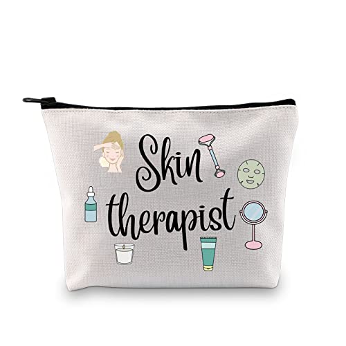Skin Therapist Zipper Pouch Esthetician Appreciation Makeup Bag