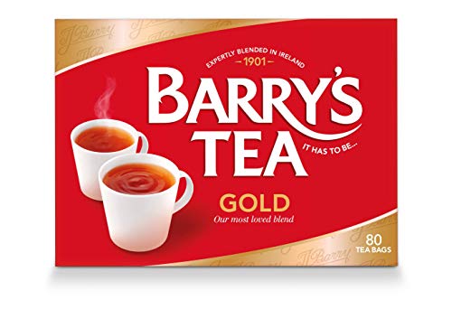 Barry's Tea Gold Blend, 80 Teabags (Pack of 6) - Premium Black Tea