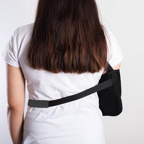 2Pcs Strap Cushion for Arm Sling - Sling Cushion for Arm Suitable for 1.5 Inches Wide, Universal Cushions Designed to Relieve Shoulder Pressure Caused By Slings,Black
