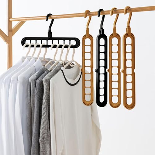 HEYHOUSE Magic Space-Saving Closet Hangers - 9-Hole Multifunctional Organizer