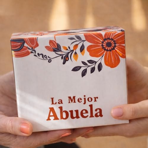 Abuela Coffee Mug 13 Oz Ceramic with Floral Heart Design - Spanish Gift