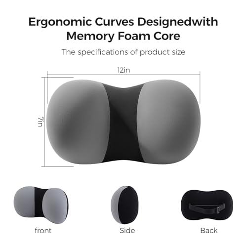 BABUR Memory Foam Car Headrest Pillow for Neck Pain Relief
