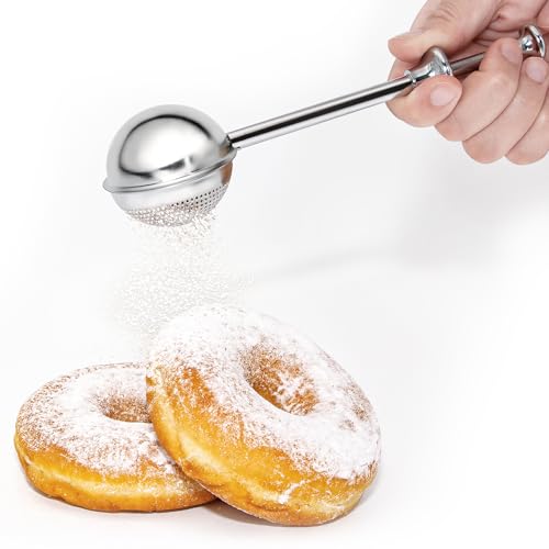 XVBITOR Stainless Steel Flour Sifter and Baking Duster Wand