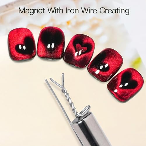 4-in-1 Cat Eye Nail Magnet Tool with Wooden Handle YGJ-012