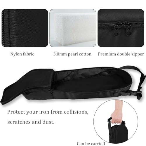 Travel Carrying Case for Handheld Steam Iron - Protective Nylon Organizer