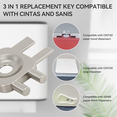 Zayin 3-in-1 Paper Towel Dispenser Key Replacement - Silver
