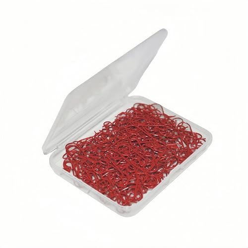 Red Christmas Ornament Hooks 120-Pack S-Shaped Metal Hangers with Storage Box