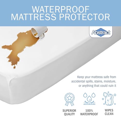 Abstract Waterproof Mattress Cover 24 x 38 x 6 Inch Heavy Duty Vinyl Bed Protector