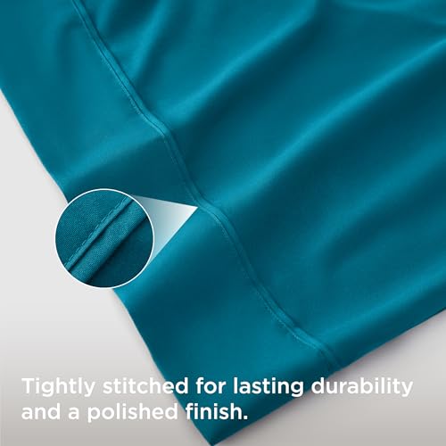 Bedsure Teal Brushed Microfiber Body Pillow Case Cover, 20x54 Inches