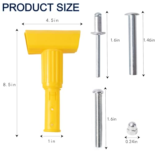 Matthew 2Pcs Wide Mop Clip - Durable Detachable Mop Head Clamp