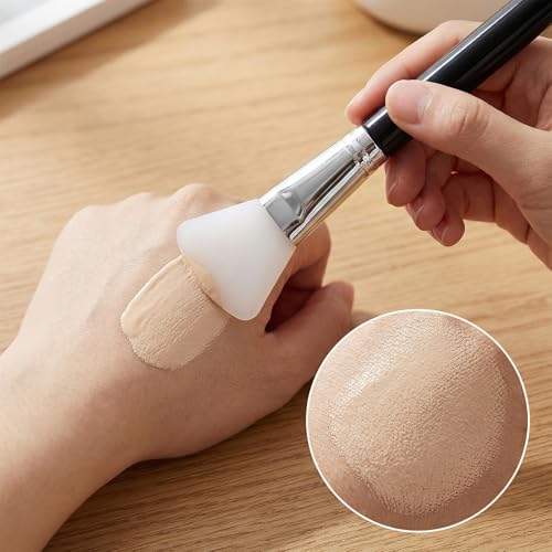 Fyntave 4Pcs Silicone Face Mask Brushes Soft Jelly Applicators