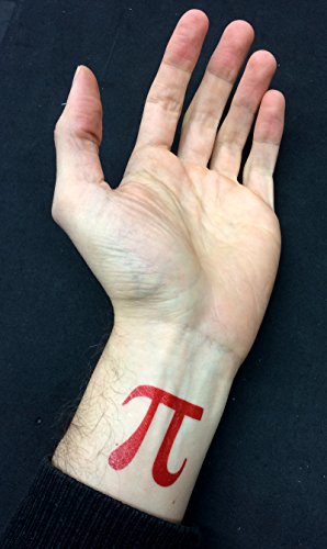 Pi Symbol Temporary Tattoos Math Party Favors 6 Sheets 30 Count