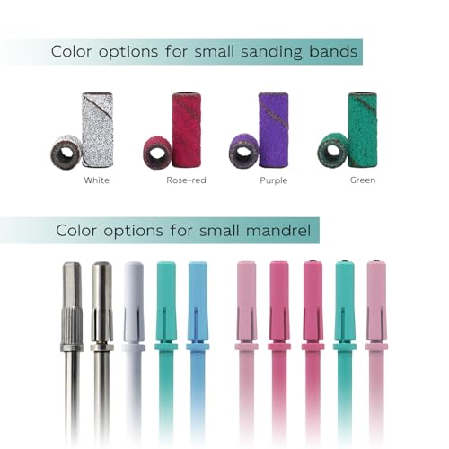 Hytoos 3.1mm Small Mandrel Bit for Sanding Bands Stainless Steel Nail Drill