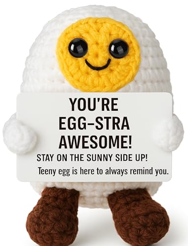 You're Egg-stra Awesome Crochet Egg – Handmade Encouragement Gift