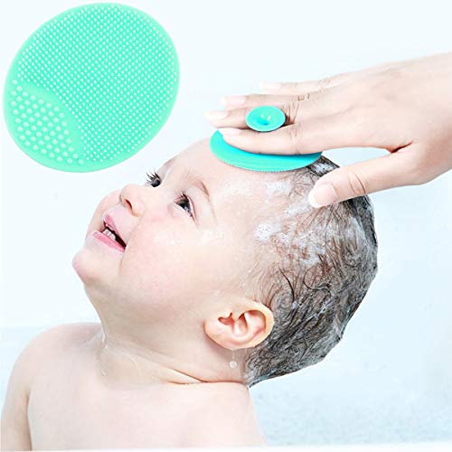 MR LION Silicone Baby Bath Brush & Facial Cleansing Scrubber 4-Pack