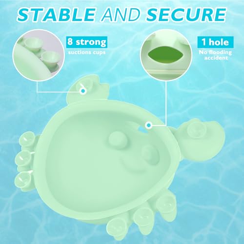 Silicone Bathtub Overflow Drain Cover - Cute Crab Design