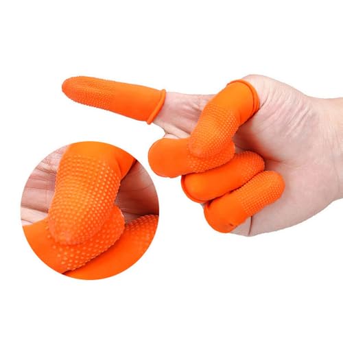 50 Pack Latex Finger Cots - Anti-Static Protective Covers for Jewelry Making