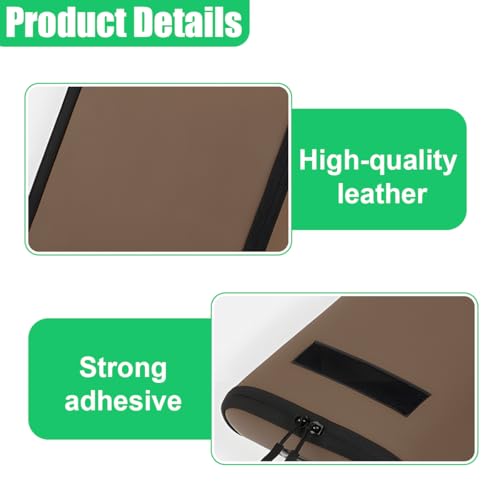 YoRise Brown Leather Car Shoe Organizer with Lid & Handle