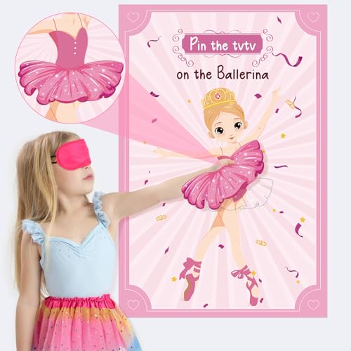 Ballerina Party Game Set - Pin The Tutu on The Ballerina