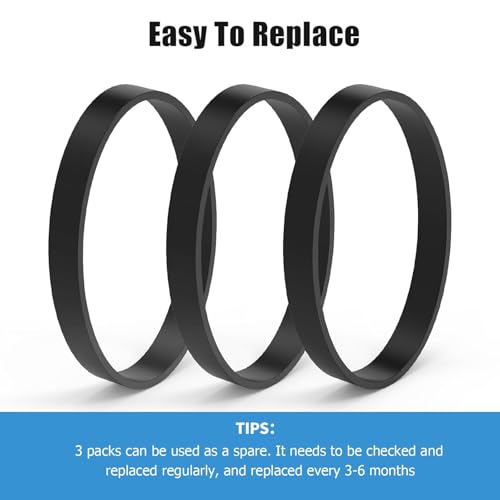Bissell Vacuum Replacement Belt 3031120 Kit - Black - 4 Pack