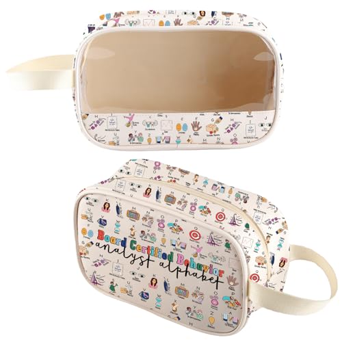 BCBA Clear Makeup Pouch Water-Resistant Cosmetic Travel Bag