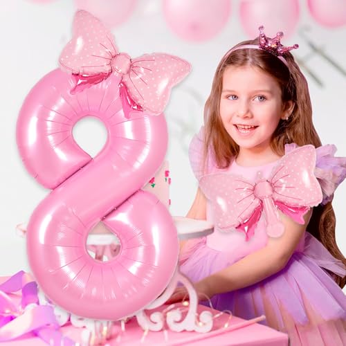 Pink Number 1 Balloon for Girls Birthday Decorations - 40" Foil Mylar