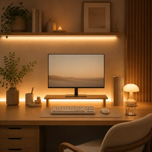3000K Warm White COB LED Strip Light - 3.28FT USB Indoor Lighting