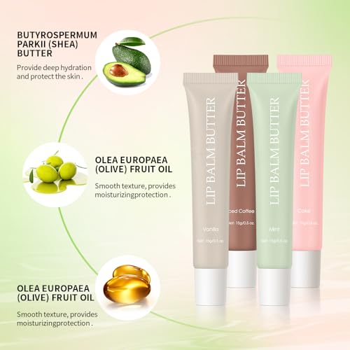 Sokgo Glossy Butter Lip Balm - Hydrating Tinted Lip Gloss in Iced Coffee