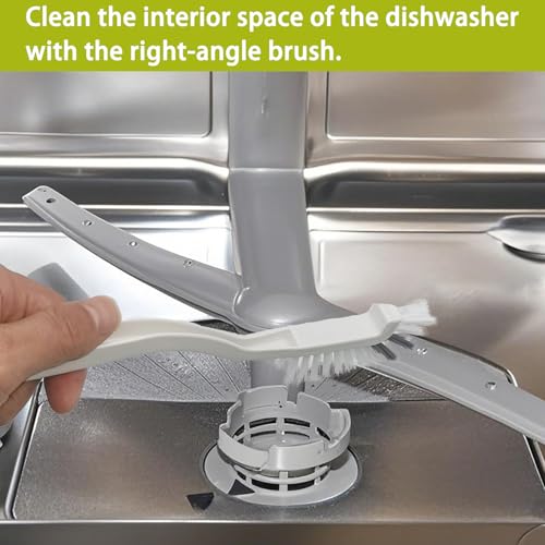 Klizdum 6-Piece Dishwasher Deep Cleaning Brush Kit for Pipes & Jets