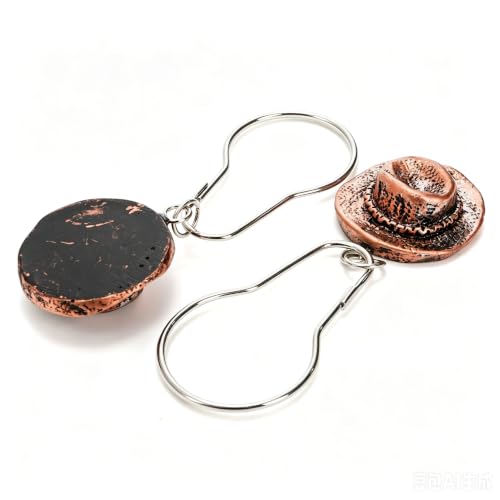 24-Piece Western Shower Curtain Hooks - Rustic Cowboy Design