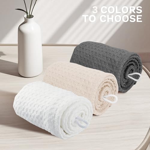 MaopaoBeauty Grey Microfiber Hair Towel - Absorbent Twist Wrap for Curly Hair