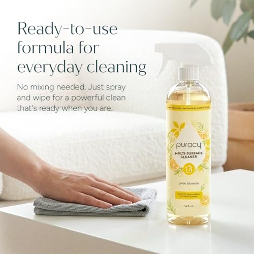 Puracy Multi-Surface Cleaner Spray - Plant-Powered Yuzu Blossom 16 fl oz (3 Pack)