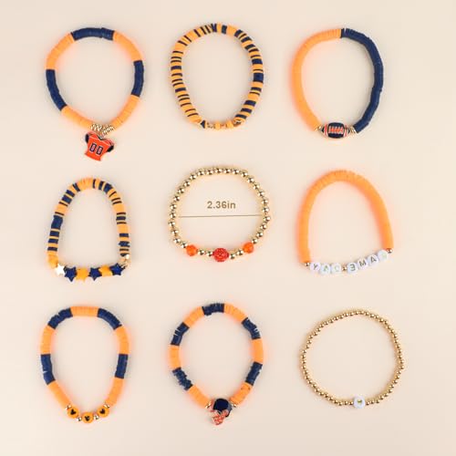 10-Pack Stackable Rainbow Friendship Bracelets for Women