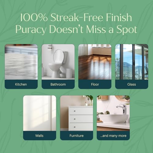 Puracy All-Purpose Cleaner Concentrate - Plant-Based Multi-Surface Solution 16oz (3 Pack)