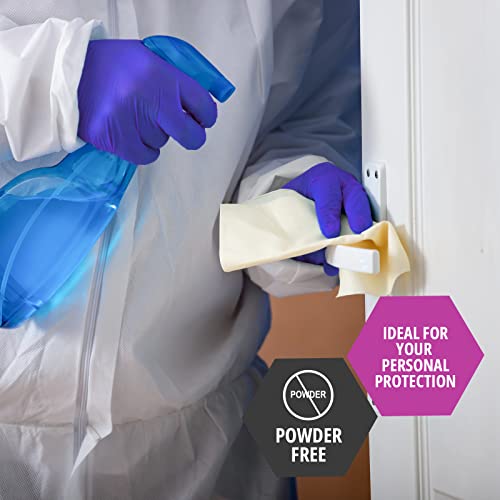 MED PRIDE Nitrile Medical Exam Gloves - Small (Pack of 50) - Latex-Free