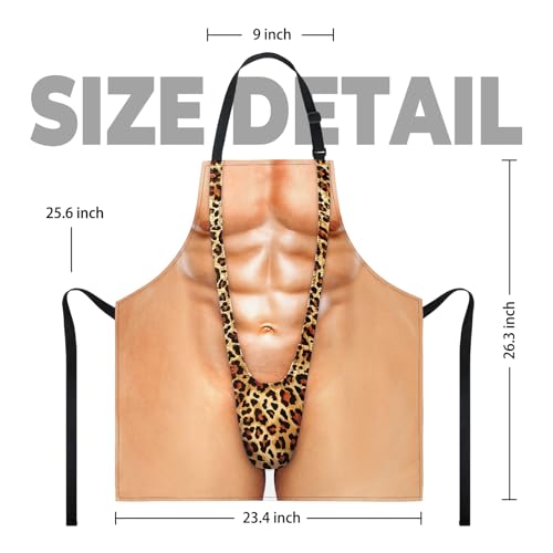 Funny Musclemankini BBQ Apron - Hilarious Gag Gift for Men