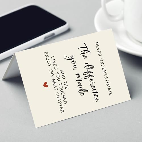 Funny Retirement Card for Colleagues & Boss - 300gsm Farewell Greeting