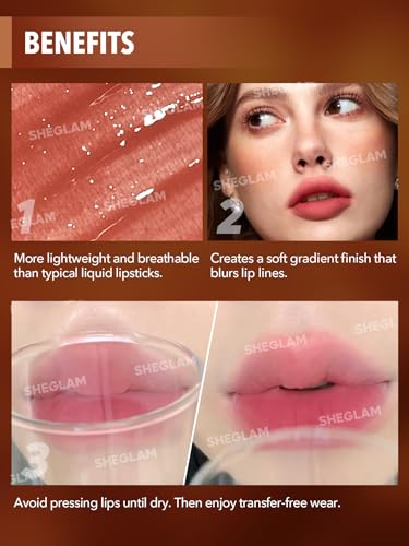 SHEGLAM Soft Haze Liquid Lipstick Matte Waterproof Long-Lasting Lip Tint