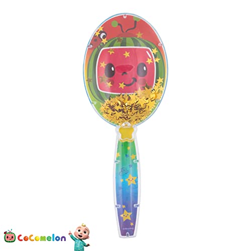 CoComelon Kids Hair Brush with Sparkling Stars Confetti, Ages 3+