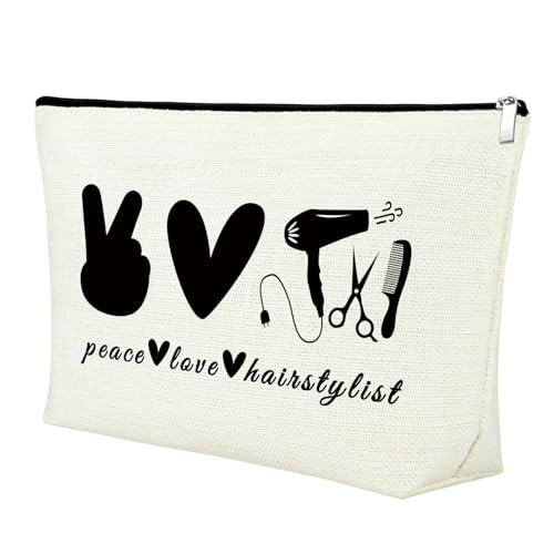 Hairstylist Makeup Bag Cotton Linen Cosmetic Pouch Gift
