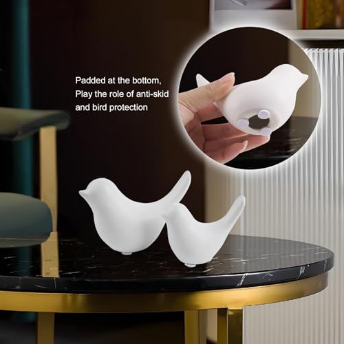 Notakia Small White Bird Statues - Modern Decorative Ornaments