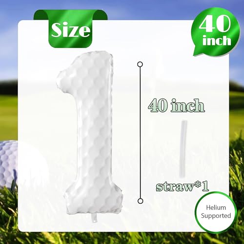 40-Inch Golf Number 1 Balloon - Sports Party Decoration