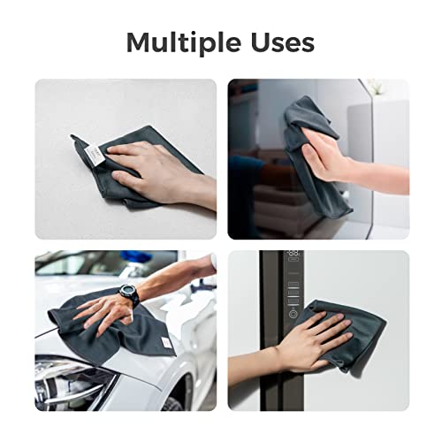 loukin Microfiber Whiteboard Cleaning Cloths - 12x12 Inch, 2 Pack