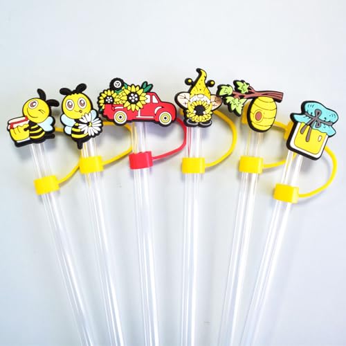 Silicone Straw Cover Cap for Stanley Cup - 9pcs Dust-Proof Toppers