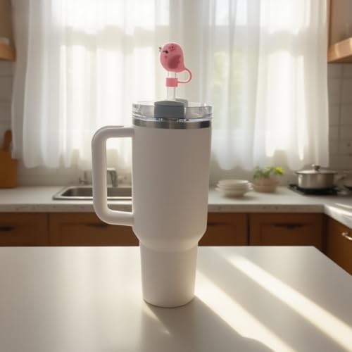 Silicone Straw Topper for Stanley Cup - Bird Shape, 10mm