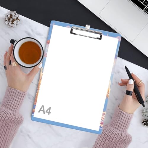 Decorative A4 Wooden Clipboard Cute Rabbit Design Letter Size